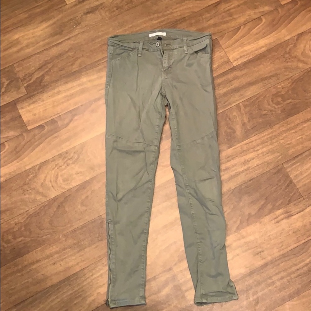 Flying monkey olive green skinny jeans